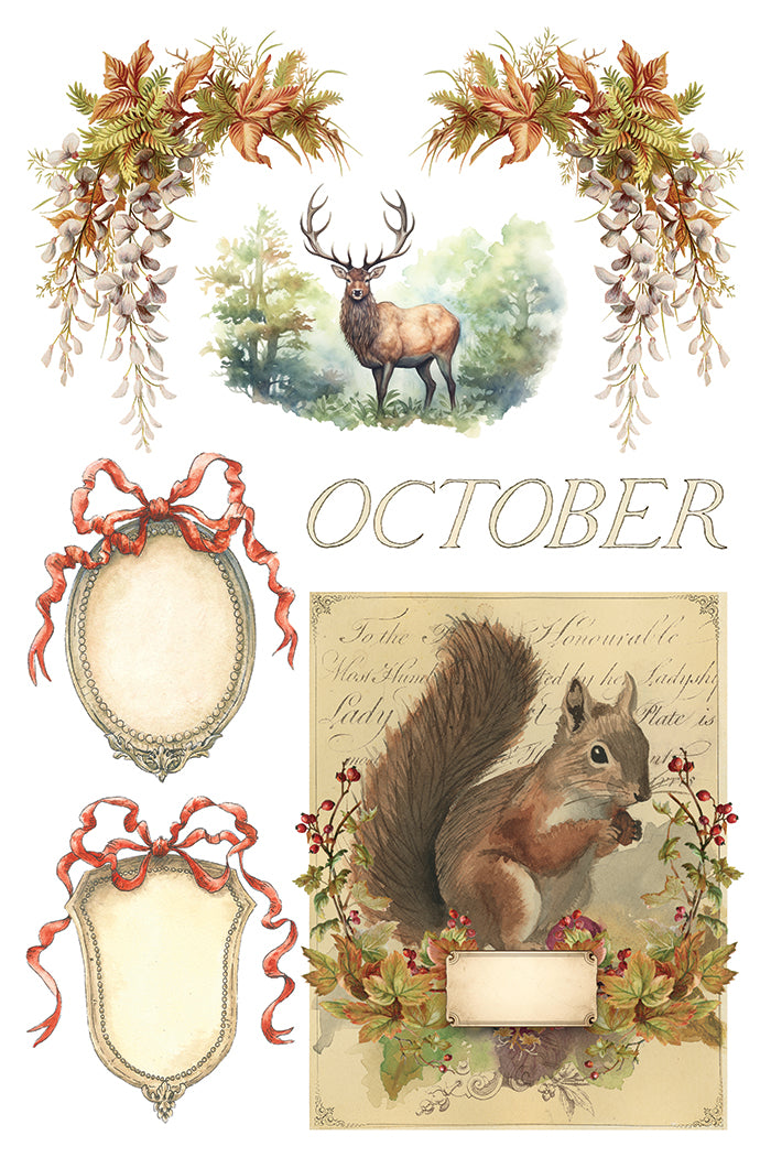 Santa's Hollow IOD Transfer 8x12 Pad