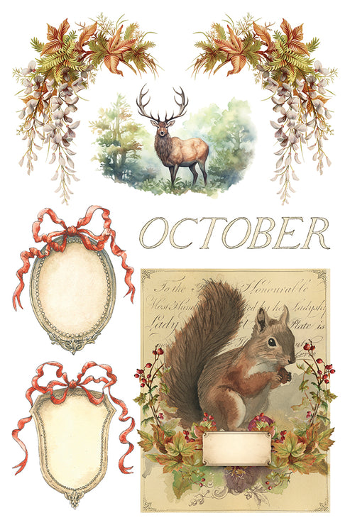 Santa's Hollow IOD Transfer 8x12 Pad