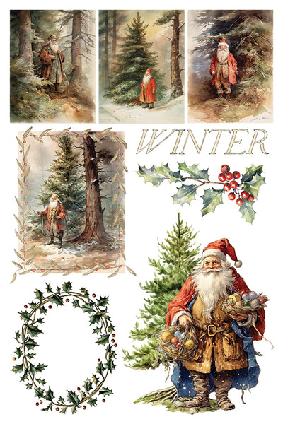 Santa's Hollow IOD Transfer 8x12 Pad