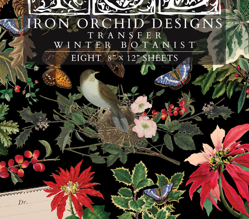 Winter Botanist IOD Transfer 8x12 Pad