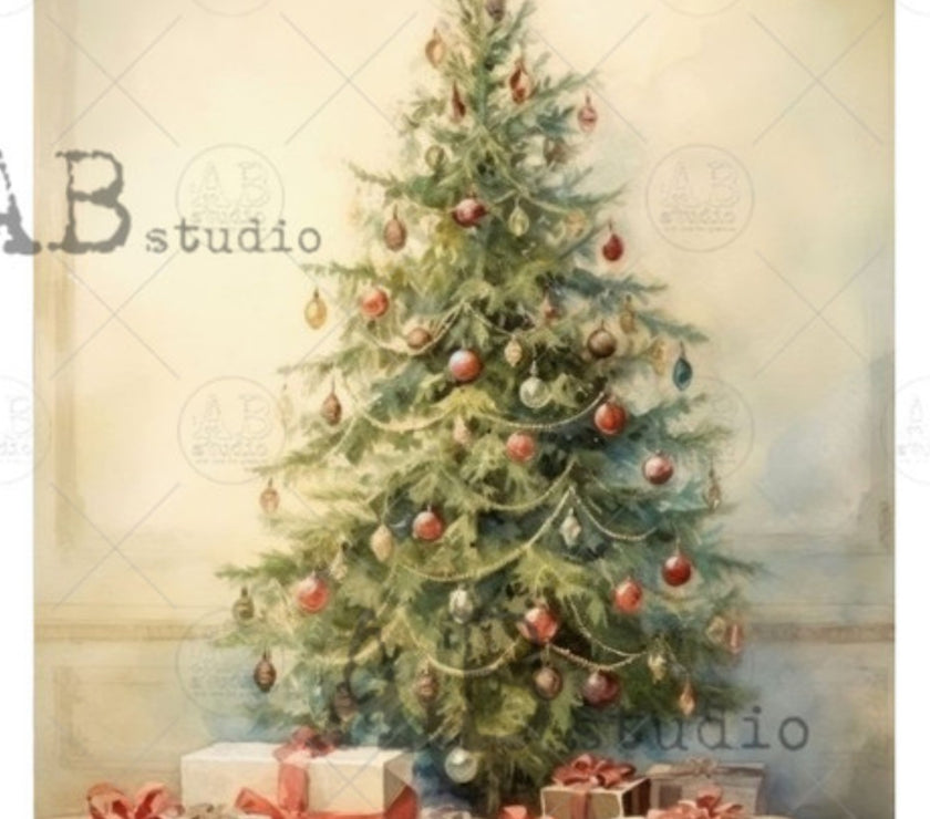 Christmas Tree with Wrapped Presents ABRP_5772