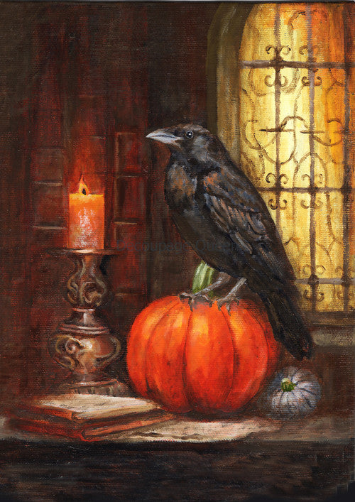 Gothic Raven  - Teresa Rene Art