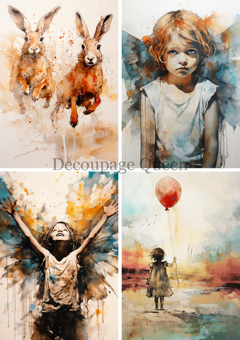 Decoupage Queen Andy Skinner Abundance Four Pack Rice Paper
