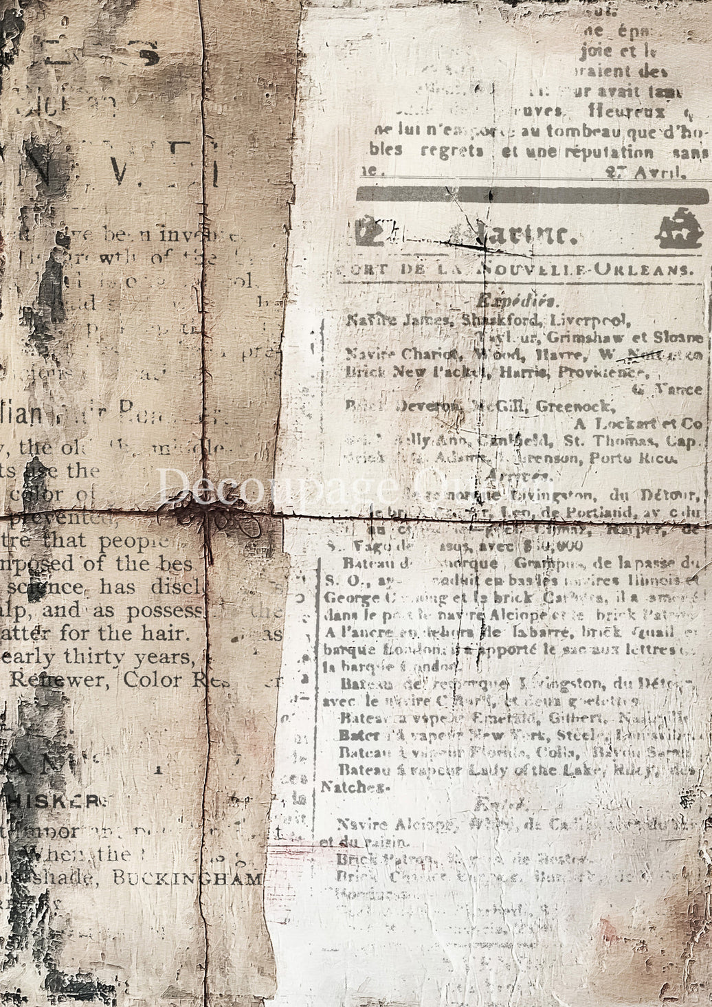 Decoupage Queen Cottage Scraps Rice Paper