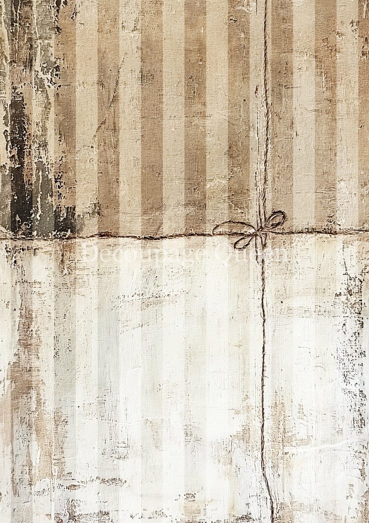 Decoupage Queen Cottage Stripes Rice Paper