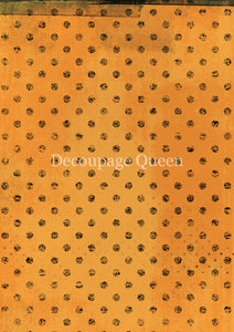 Decoupage Queen  Orange Dots  Rice Paper
