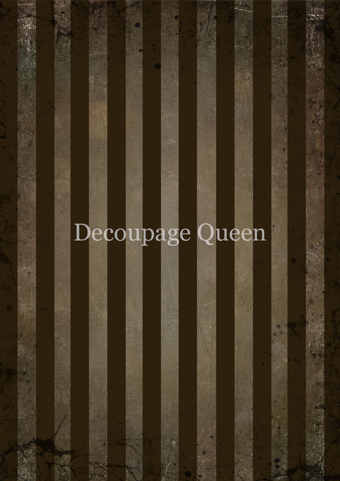 Decoupage Queen  Brown Stripes Rice Paper