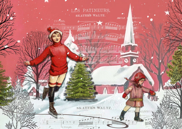 Skaters Waltz - Seasons Greetings 1962 - ellen j goods