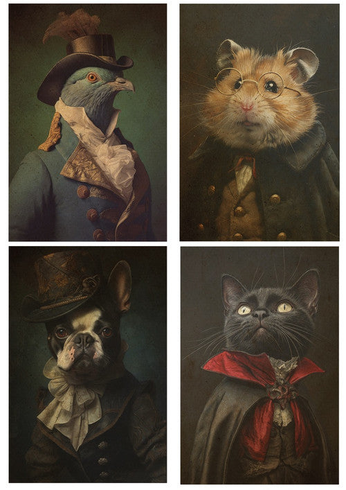 Pet Portraits I - Midnight Echos - Olga Heldwein