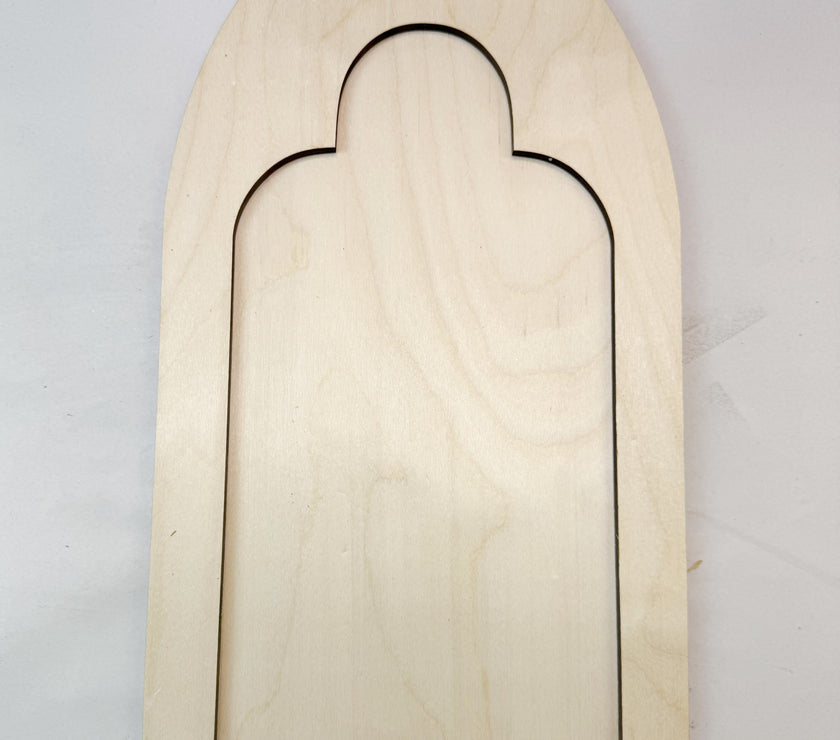 Custom two part gothic stylewood frame