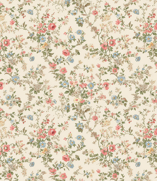 Spring Cream Florals Pattern 2025TC367