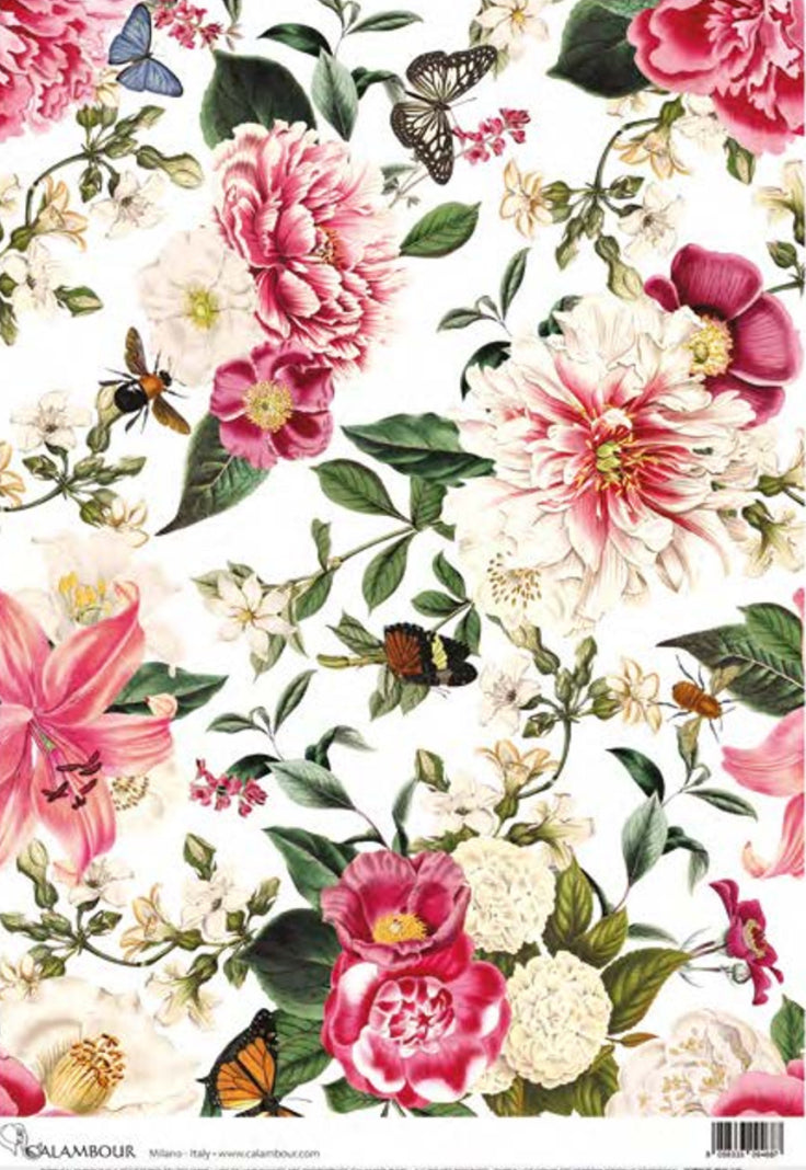 Pink and White Floral Pattern 4 TT132