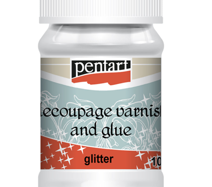Decoupage Varnish and Glue with Glitter 100 ml
