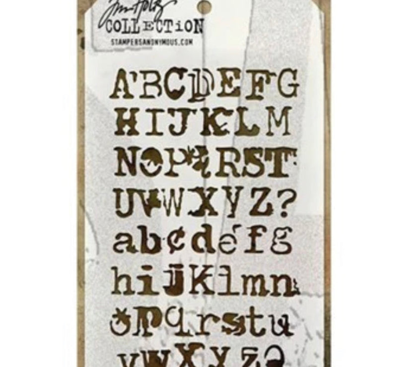 Tim Holtz Stencil Typo