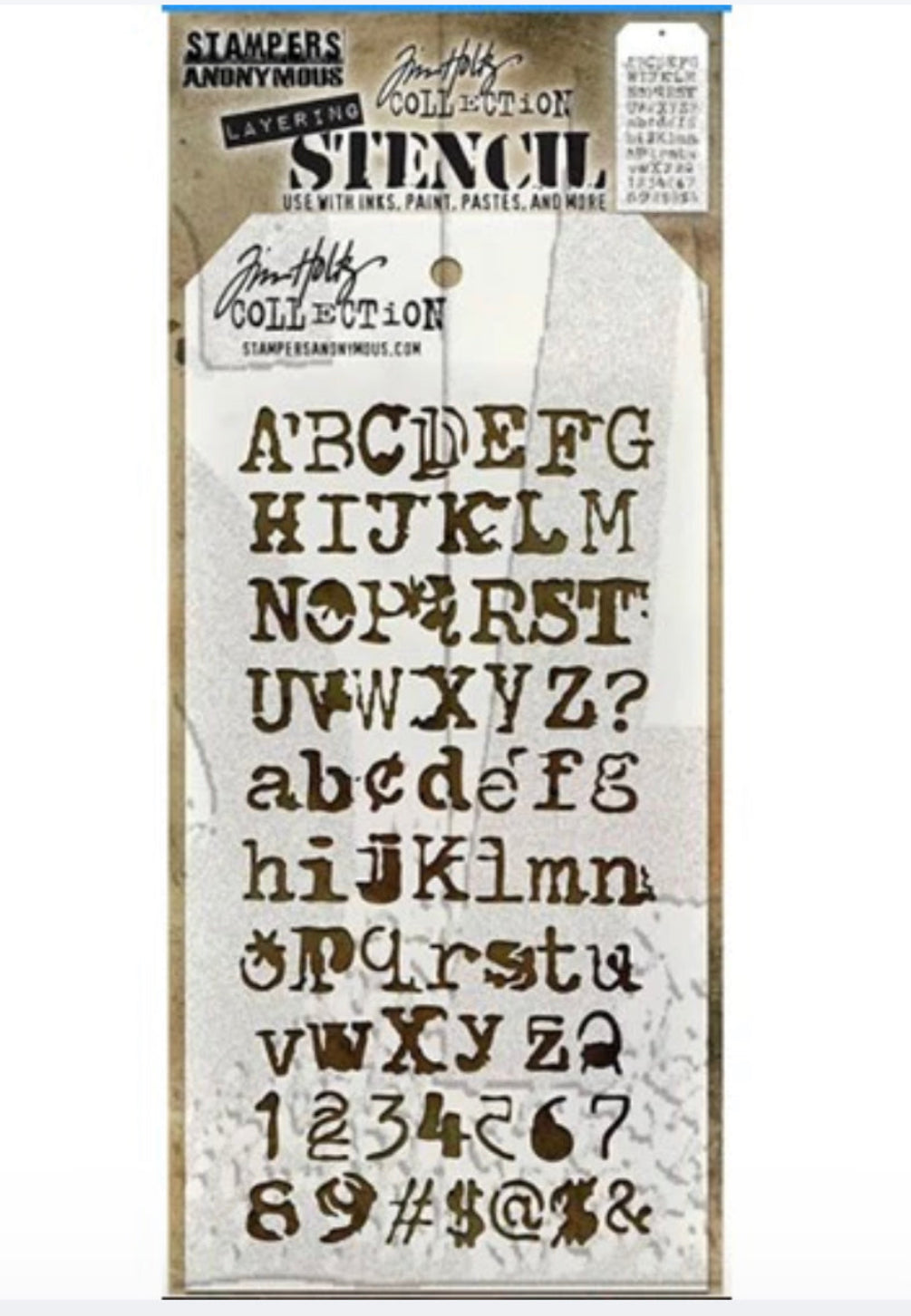 Tim Holtz Stencil Typo