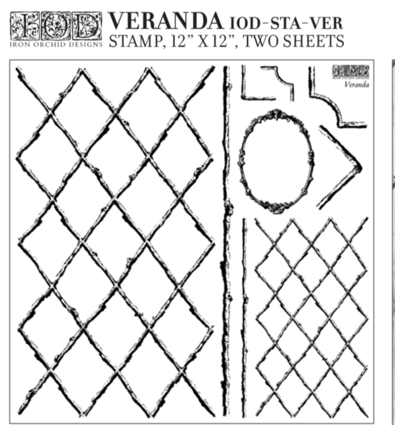 Veranda IOD Décor Stamp