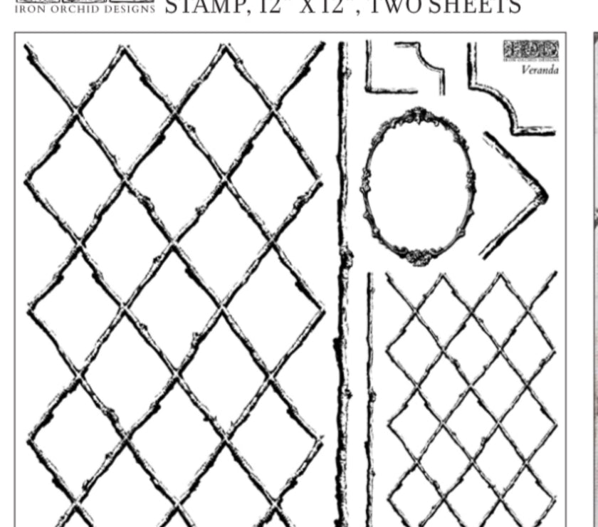 Veranda IOD Décor Stamp