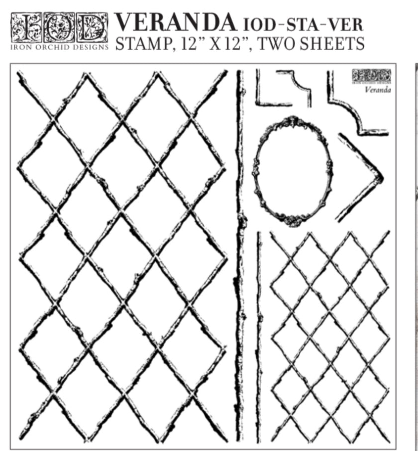 Veranda IOD Décor Stamp