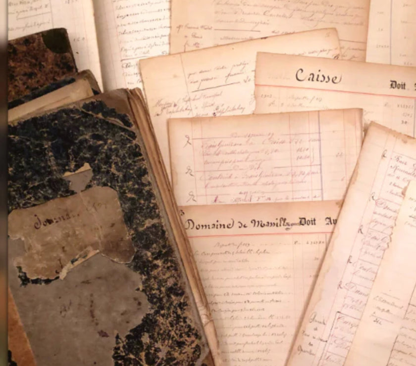 French Journal/Ledger Pages 1800's - 1900's