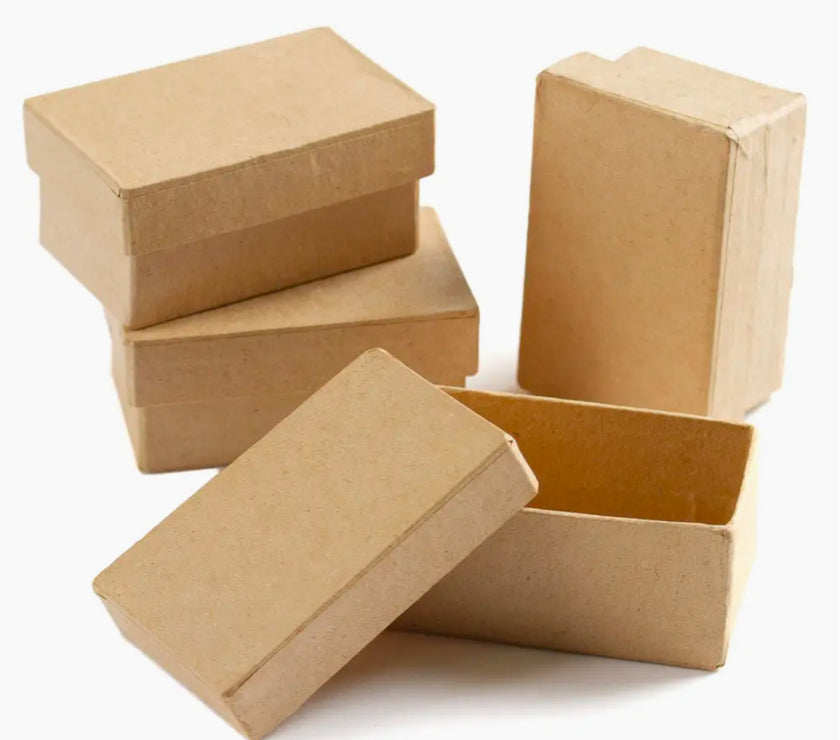 Rectangle Paper Mache box with lid