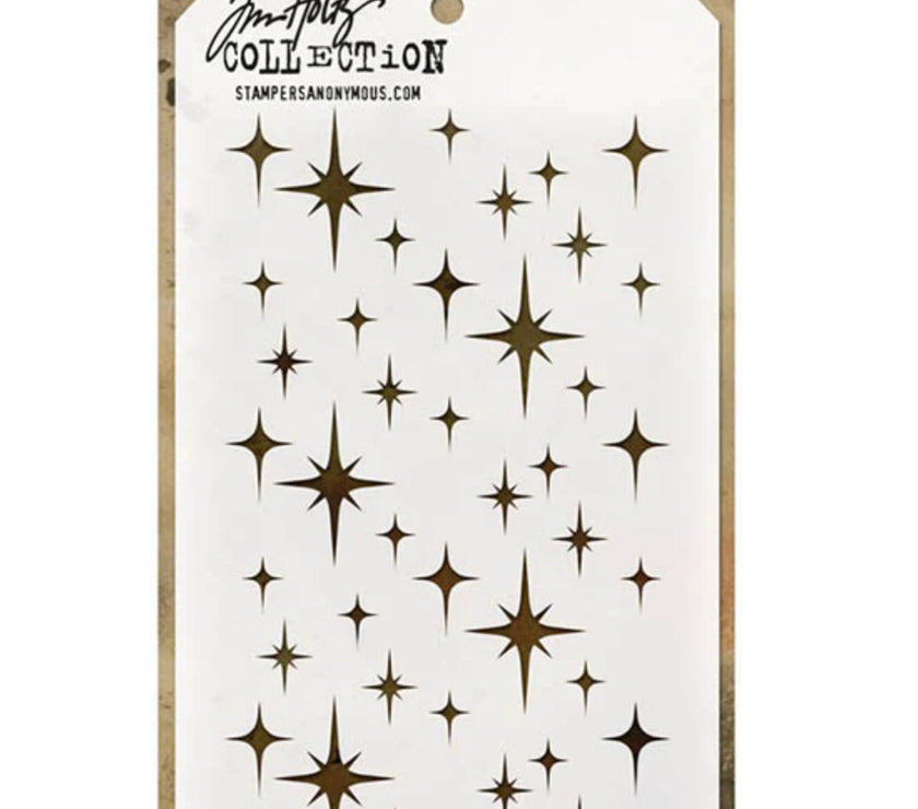 (Tim Holtz Stencil Sparkle