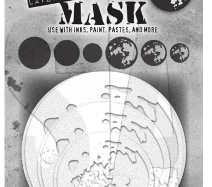 Tim Holtz Stencil Moon Mask