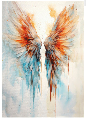 Watercolor Wings II