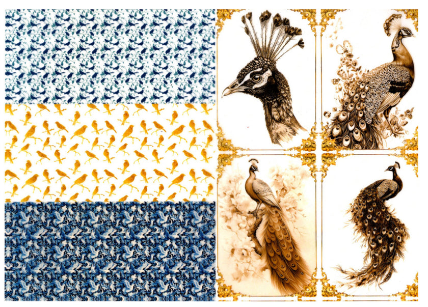 Vintage Birds Vellum Paper Kit