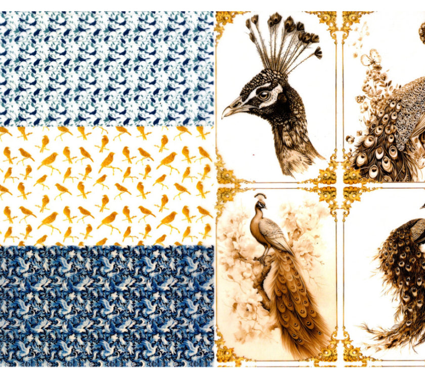 Vintage Birds Vellum Paper Kit