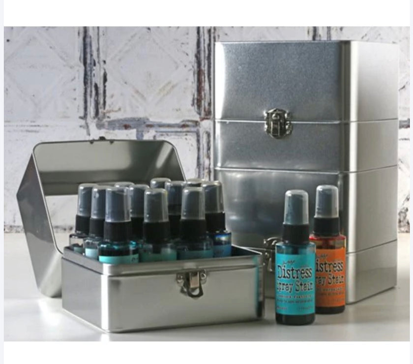 Distress Spray Storage Tin