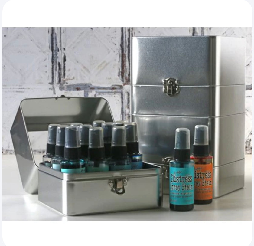 Distress Spray Storage Tin