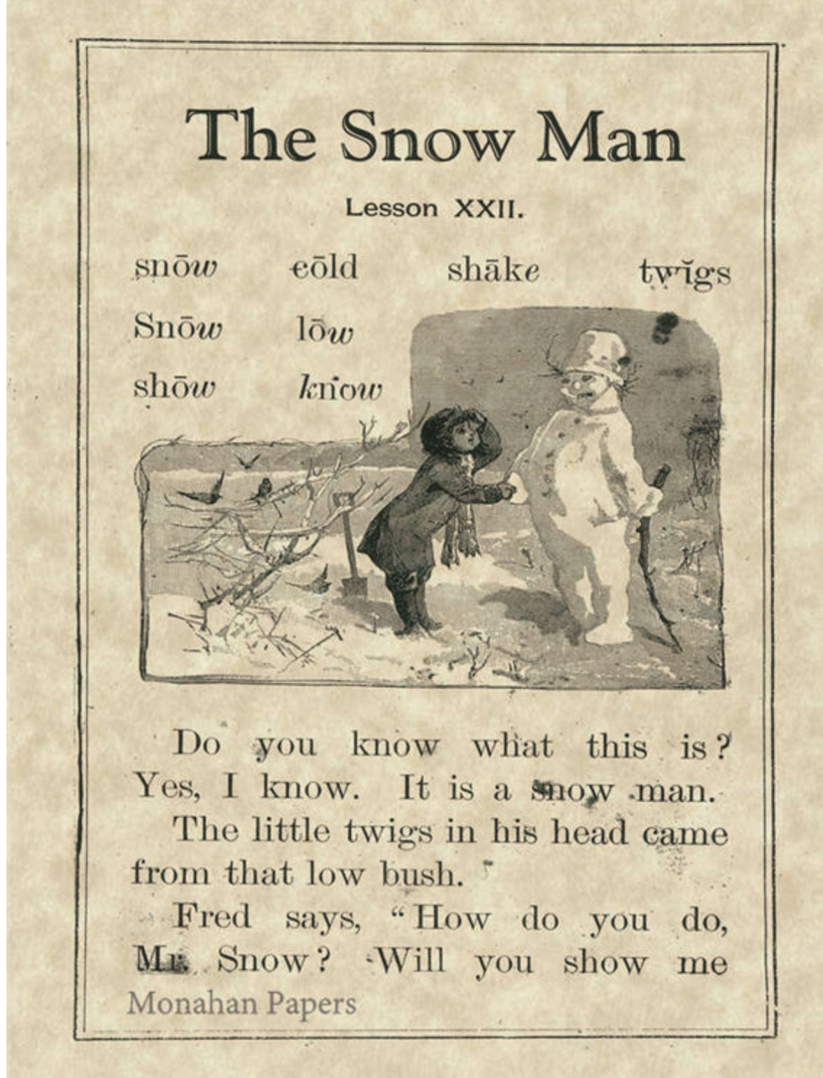 Lesson XXII Snow (002) SPS48