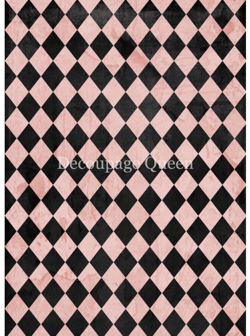 Pink and Black Harlequin