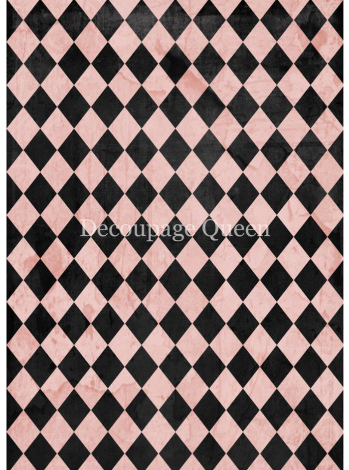 Pink and Black Harlequin