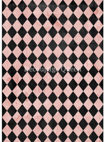 Pink and Black Harlequin