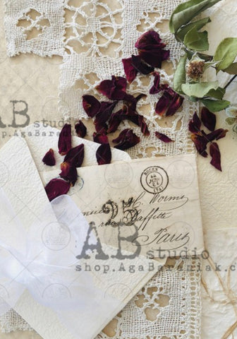 Letters with Pressed Flowers