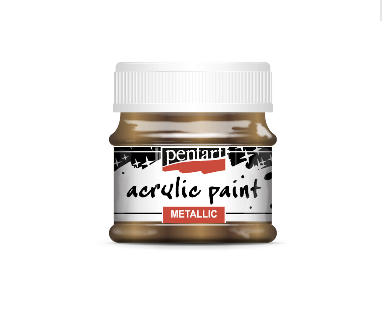 Pentart Acrylic paint metallic 50 ml Sparkling Brass