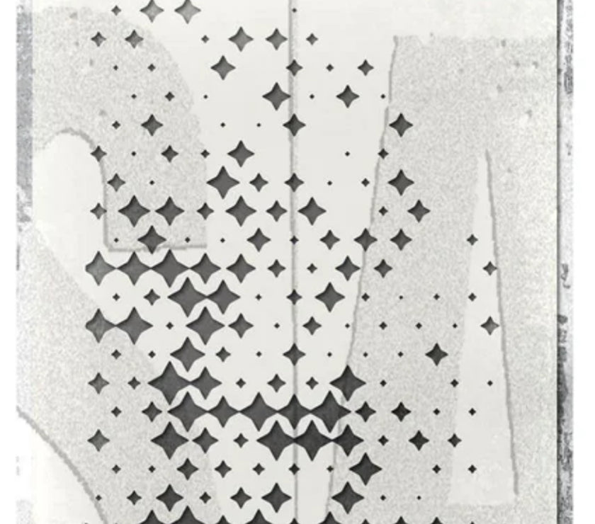 Tim Holtz Stencil Sparkle Fade