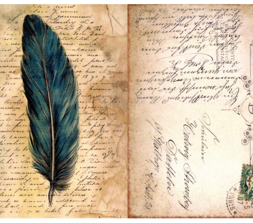 Vintage Birds Rice Paper Kit