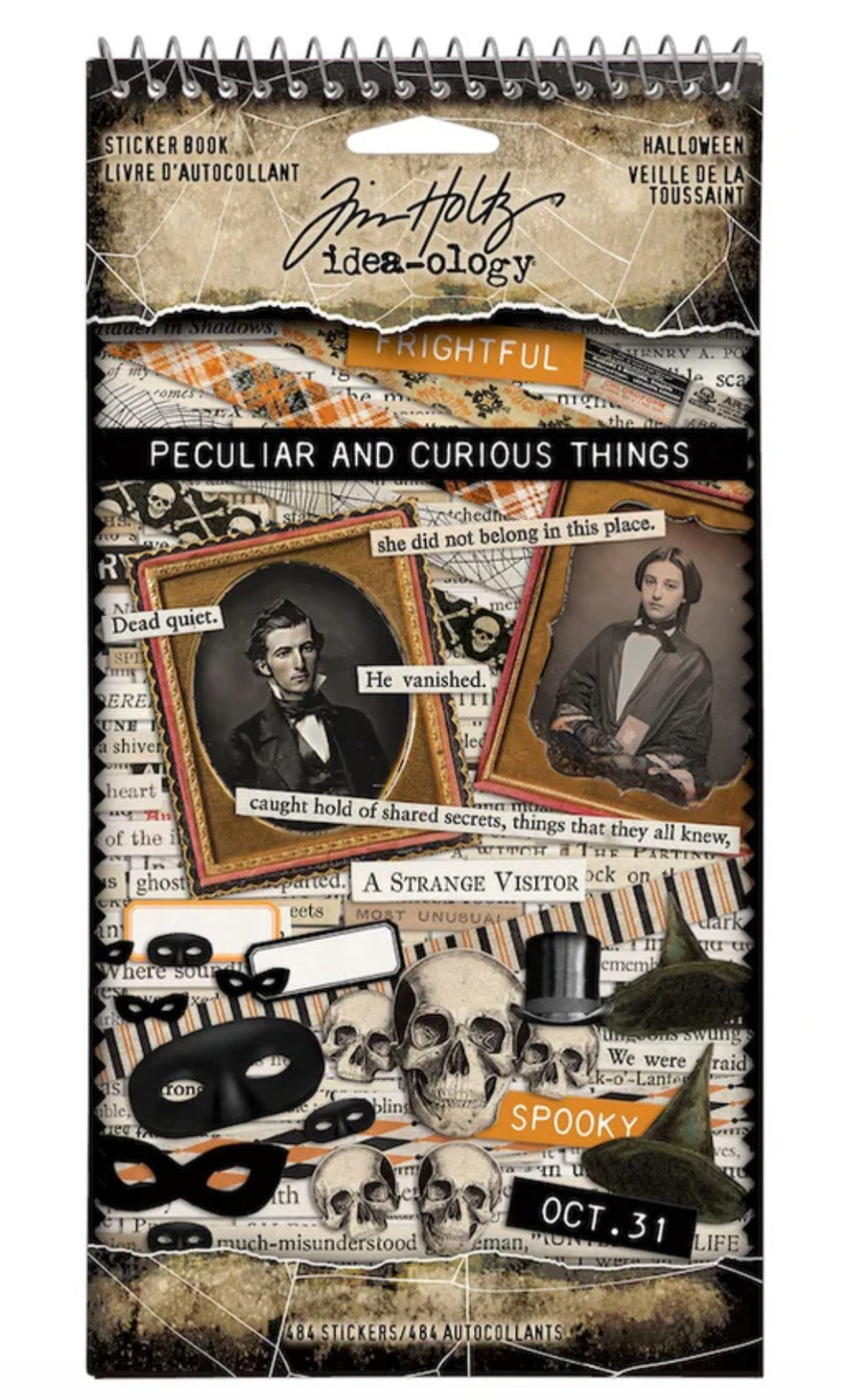Tim Holtz Ideaology Sticker Book 2025 Halloween