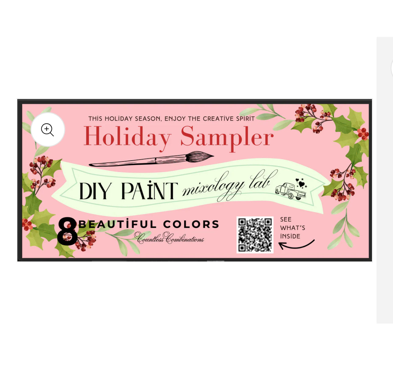 DIY Paint Mixology Holiday Edition SAMPLER Box 7 Colors plus golden ticket!