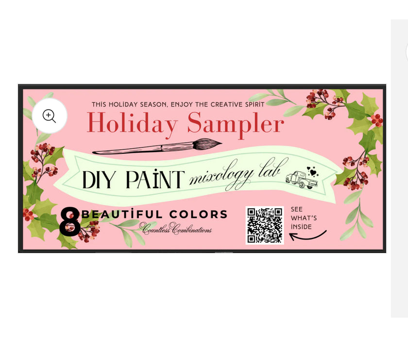 DIY Paint Mixology Holiday Edition SAMPLER Box 7 Colors plus golden ticket!