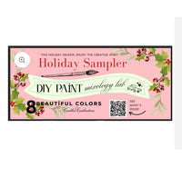 DIY Paint Mixology Holiday Edition SAMPLER Box 7 Colors plus golden ticket!
