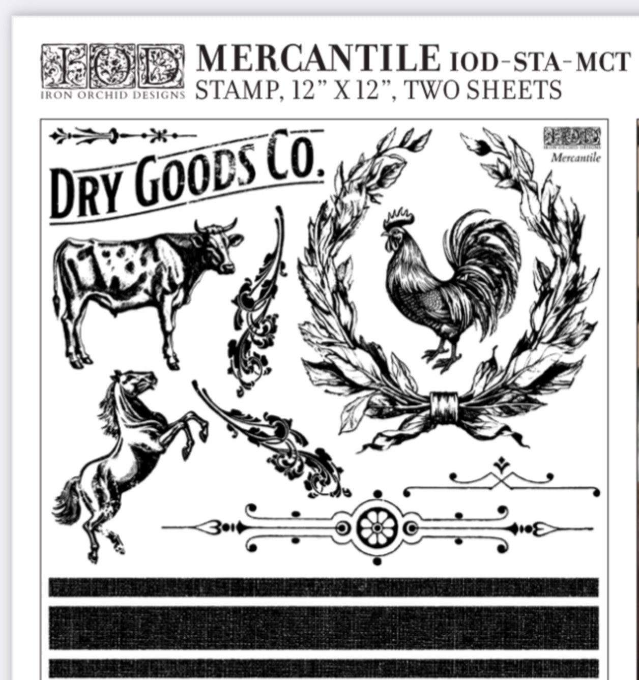 Mercantile IOD Décor Stamp