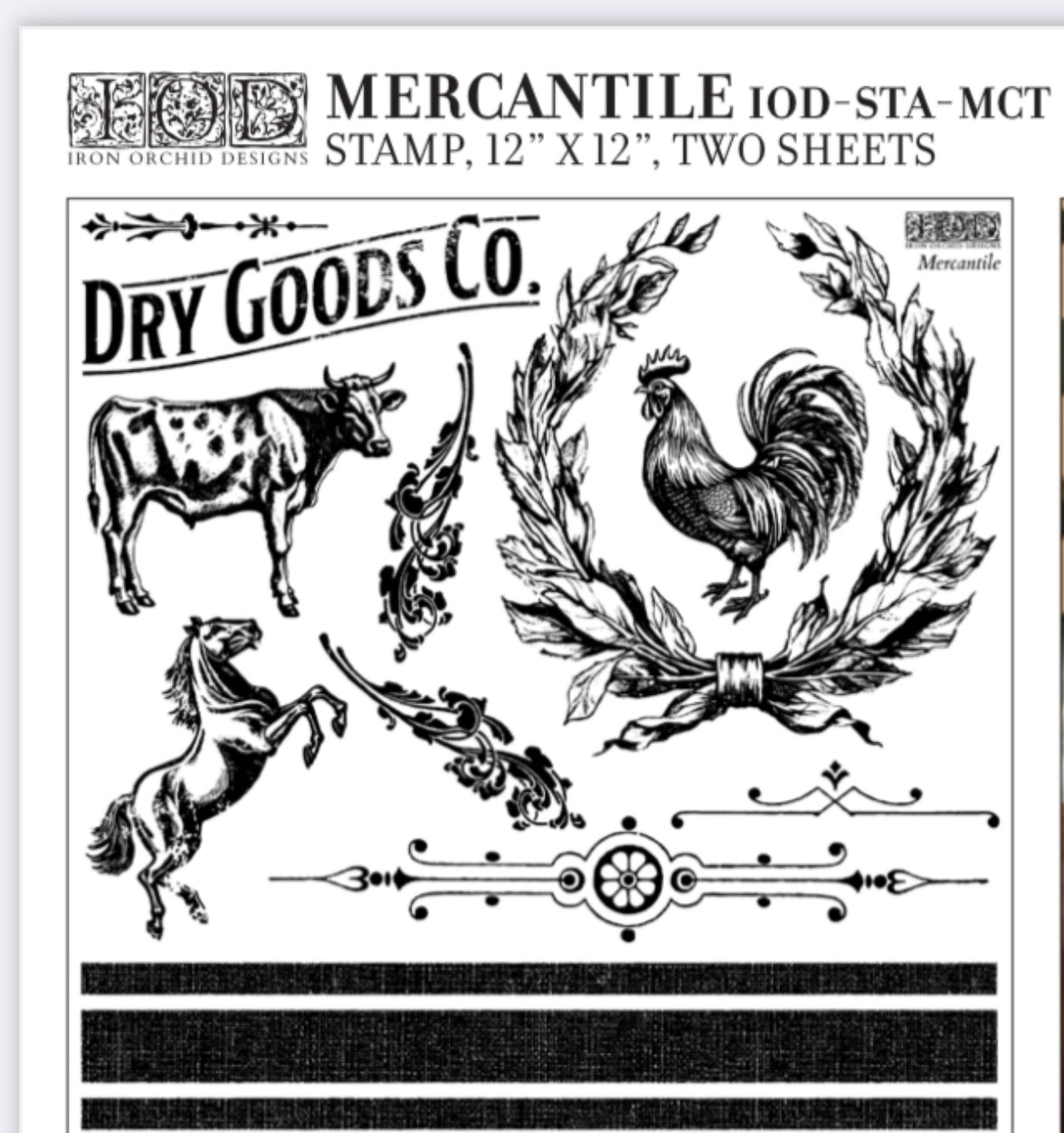 Mercantile IOD Décor Stamp
