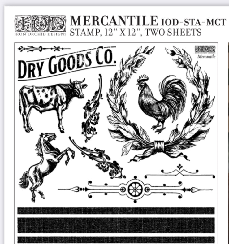 Mercantile IOD Décor Stamp