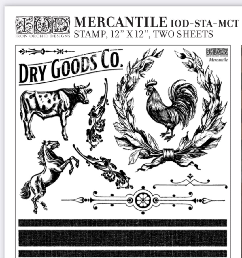 Mercantile IOD Décor Stamp