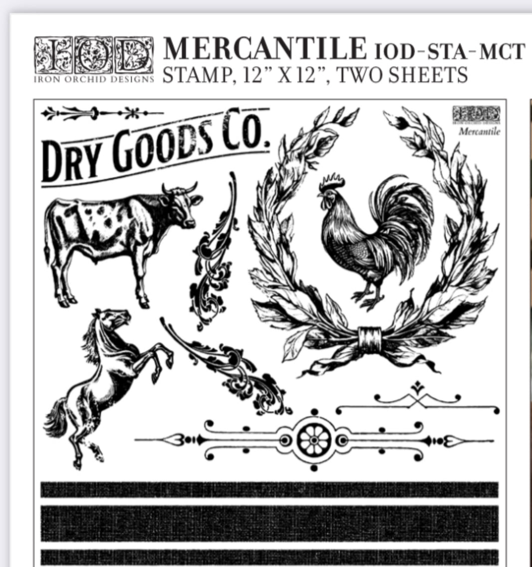 Mercantile IOD Décor Stamp