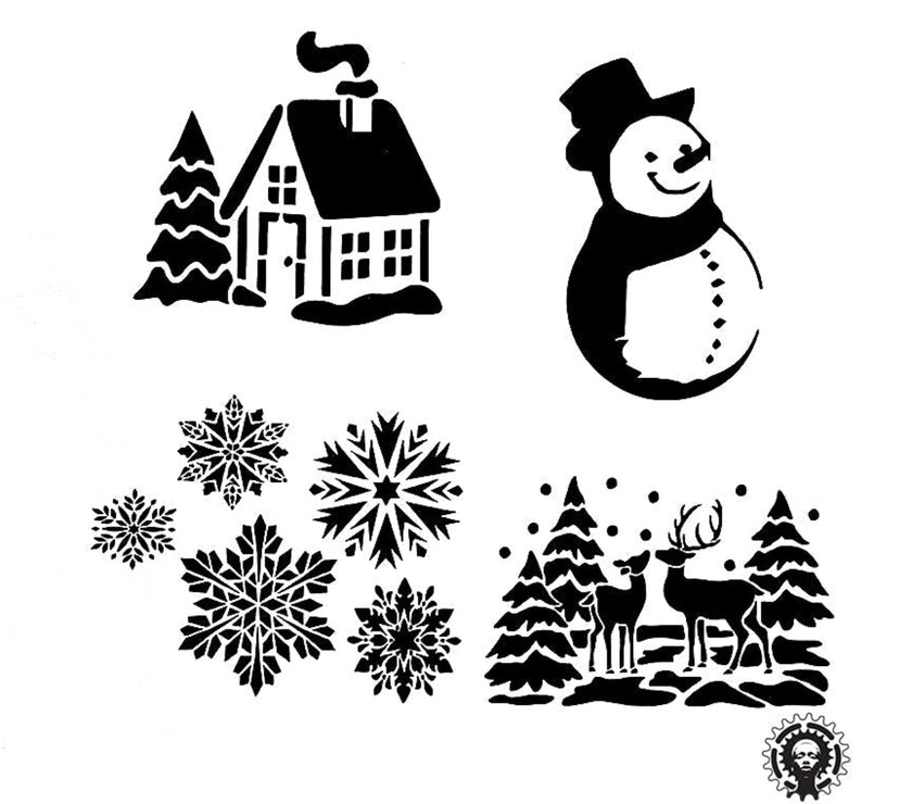 Roycycled Winter Stencil
