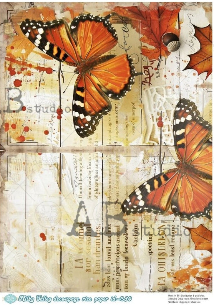 Monarch on Journal Page ABRP_MV380